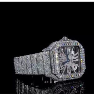Reloj Clásico Personalizado para Hombre con Diamantes Cultivados en Laboratorio, Estilo Hip Hop, Joyería de Diamantes, Mejor Calidad, Precio al por Mayor - Product Image 5