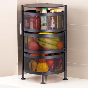 Étagère de rangement murale en fer à double niveau, multifonctionnelle, pour cuisine, gain de place, organisateur professionnel commercial - Product Image 2