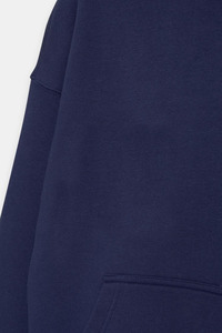Wholesale High Quality 410gsm Thermal Terry Fabric Oversized Pullover Hoodie Custom Color Men Winter 100% Cotton Breathable - Product Image 6