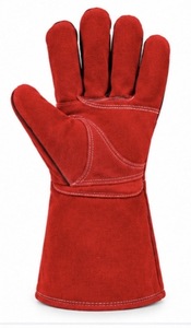 Gants de soudage de qualité supérieure en cuir de vachette et doublure polaire, protection contre les éclaboussures de métal fondu, personnalisables, fabriqués au Pakistan - Product Image 5