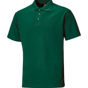 Polo décontracté pour homme en coton biologique 100% teint en fil, tricoté, à manches courtes, boutonné sur le devant, respirant, couleur unie, prix abordable - Product Image 4