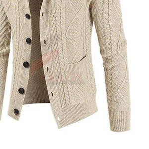 Cárdigan de Punto Cálido para Hombre, de Alta Calidad, Manga Larga, con Botones, Suave, Informal, para Trabajo u Oficina - Product Image 6