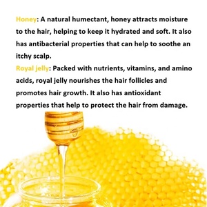 Nhật Bản <span class=keywords><strong>P</strong></span> Của Mật Ong Tóc Dầu Gội 400Ml Kem Mật Ong Sữa Ong Chúa Sửa Chữa Giữ Ẩm Nuôi Dưỡng Không-Silicone Dầu Gội Đầu Cho Tất Cả Các Tóc - Product Image 3