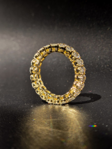 <b>Diamond</b> <b>Ring</b> 14K 18K Yellow Gold Lab Grown <b>Diamond</b> Oval Eternity <b>Ring</b> for Lady Elegant Wedding Engagement Fine Jewelry Gift Fine - Product Image 5