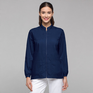 Long Sleeve <b>Scrub</b> Jacket Nurse Fleece Medical <b>Scrubs</b> Jackets - Product Image 4