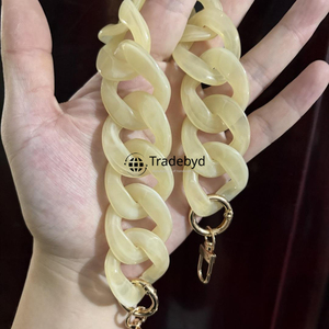 resin chain premium handmade necklace trendy fashion jewelry colorful stylish accessory for women girls design Tradebyd - Product Image 6