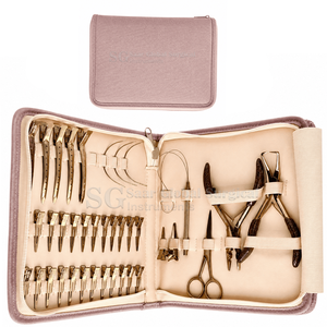 New Professional Stainless Steel <b>Hair</b> Extension Tools Kit Sustainable Pliers Tape Plier <b>Pad</b> Commercial Use Tools - Product Image 4
