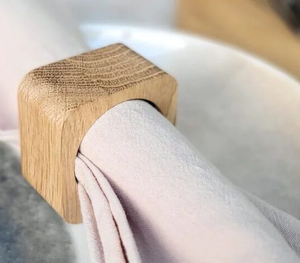 Anneau de serviette traditionnel en bois d'acacia pour table, cadeaux, restaurants, anneau de serviette rond en bois de hêtre, vaisselle artisanale - Product Image 3