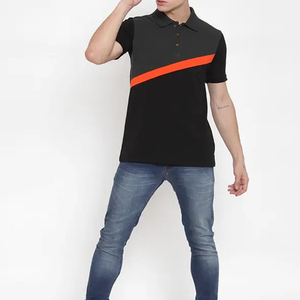 Polo homme décontracté, produit très vendu, nouveau design, logo personnalisé, couleur unie, respirant. - Product Image 2
