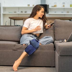 Massaggiatore per Ginocchia Senza Fili con 5 Livelli di Riscaldamento, 3 Livelli di Vibrazione, 3 Modalità, Fascia Riscaldante per Ginocchia, Massaggiatore Elettrico per Ginocchia - Product Image 2