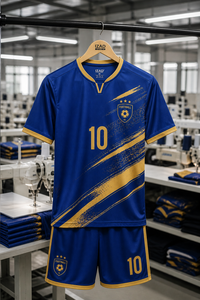 Conjunto de Uniforme de Fútbol Negro Personalizado para Hombre, Sublimado, Transpirable, de Secado Rápido, con Pantalones Cortos y Logotipo Personalizado - Product Image 6