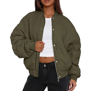 Blouson Bomber Tissé de Haute Qualité pour Femme – Léger, Confortable et Tendance – Veste d'Aviateur - Product Image 5