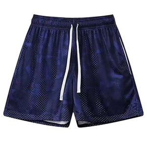 Pantalones Cortos de Camuflaje Personalizados para Hombre, con Logotipo Sublimado, de Algodón Grueso, para Correr, Gimnasio, con Cordón Ajustable, para Fitness - Product Image 1