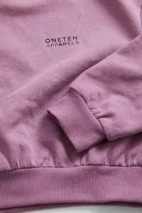 Sweat-shirt à col rond en polaire violet pour femme, pull court décontracté à manches longues, haut d'automne - Product Image 5