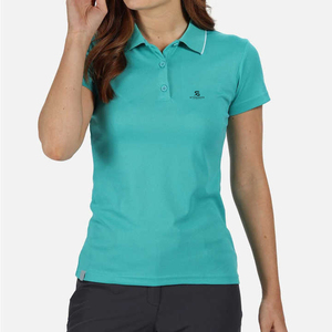 <b>Women</b> Casual <b>Polo</b> <b>Top</b> Cotton Solid Pattern Short Sleeve Knitted Breathable Shirt Button Up Summer Wear 2026 - Product Image 1