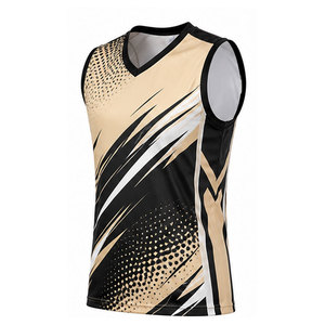 Maillot de volley sans manches personnalisé pour équipe, en tissu respirant, léger et offrant une grande liberté de mouvement pour les joueurs - Product Image 2