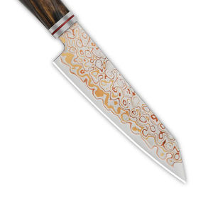 SCL: Hand Craft Artisan <b>Copper</b> Damascus <b>Kitchen</b> Cleaver Style Knife With Solid Wooden <b>Handle</b> For Heavy <b>Kitchen</b> Cutting Tasks - Product Image 4