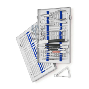 Kit chirurgical d'implantologie dentaire complet, ensemble d'instruments en acier inoxydable autoclavable, kit de chirurgie dentaire, OEM disponible - Product Image 1