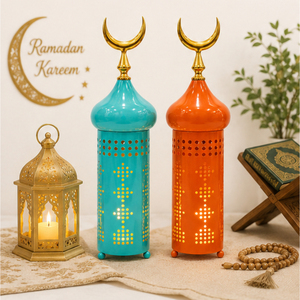 Nouvelle Arrivée Décoration Moderne du Ramadan, Ornement Centre de Table en Métal en Forme de Minaret de Mosquée, Décoration Colorée Islamique pour la Table de la Maison Eid Mubarak - Product Image 4