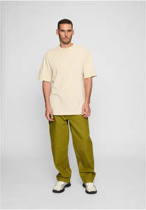 Premium <b>Sand</b> <b>Color</b> Men's shirts 100% Cotton Relaxed Oversized Tee Custom Logo Printing Plain Blank Apparel OEM Factory - Product Image 2