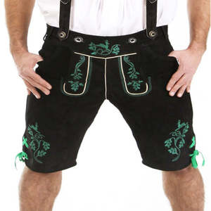 Lederhosen bavarois authentiques pour hommes avec broderie de logo personnalisée, costume d'Oktoberfest haut de gamme, tenue traditionnelle allemande Trachten - Product Image 5
