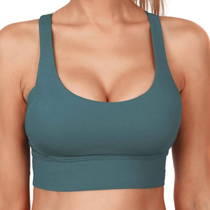 Soutien-gorge de sport OEM pour femme à maintien intégral, sublimation, 93 % polyester, 7 % élasthanne, pour yoga, fitness et entraînement - Product Image 4