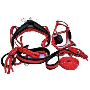 Top Quality Nylon Horse Driving <b>Harness</b> Set Quick Hitch <b>Black</b> Red Comfortable Wholesale Equestrian Horse Riding Product Kanpur - Product Image 1