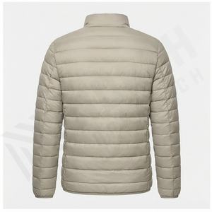 Manteau d'hiver respirant pour hommes manteaux chauds imperméables avec veste à bulles à la mode conception en cuir Style Bomber hommes - Product Image 3