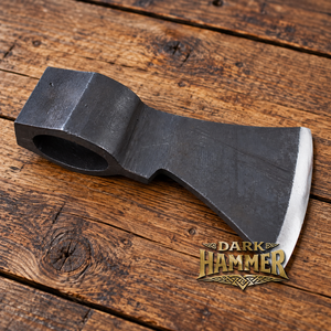 Tête de hache médiévale viking forgée à la main en acier à haute teneur en carbone, à lame unique, pour lancer - Product Image 1