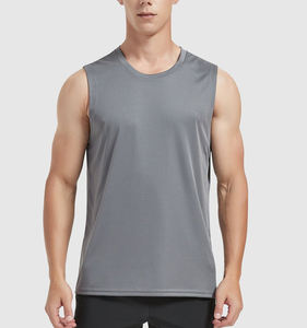 Débardeur Homme Personnalisé de Haute Qualité en Coton Tricoté Uni Respirant pour l'Entraînement – Style Décontracté Chic - Product Image 6