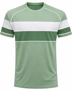 Mens Sage Green White Sports TShirt And Shorts <b>Set</b> Breathable Quick Dry Gym Wear Athletic Running Training Activewear Outfit <b>Set</b> - Product Image 2