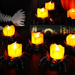 Dazzle Bright - Paquete de 12 Velas LED con Forma de Araña para Halloween, Funcionan con Pilas, sin Llama, Decoración Espeluznante para una Noche Terrorífica - Product Image 2