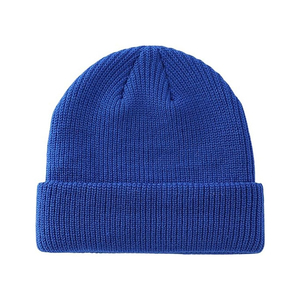 Gorro de Punto Azul Unisex, Color Sólido, Cálido para Invierno, Estilo Casual para Adultos, Circunferencia de Cabeza 56-58CM - Product Image 2