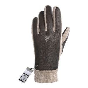 Gants d'hiver en cuir véritable, gants de conduite, doublure chaude en cachemire et laine, gants classiques en cuir de vachette, cousus à la main - Product Image 3
