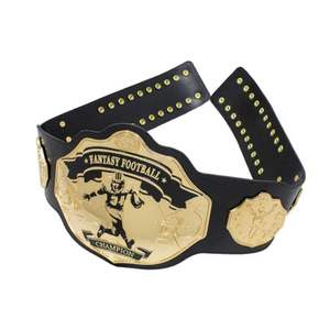 Ceinture de champion personnalisée pour la lutte, le Jiu-Jitsu, le karaté, le MMA, avec plaque dorée, design personnalisé, sangle réglable - Product Image 1