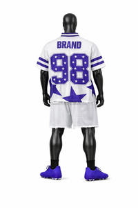 Maillot de football américain professionnel à prix abordable, de haute qualité, respirant, 100 % polyester, à manches courtes, imprimé - Product Image 5