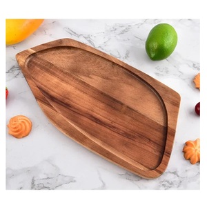 Wholesale Eco-Friendly Customizable Wooden Movable Rectangle Serving Tray Set Modern Scenic Platters for Dining Catering - Product Image 6