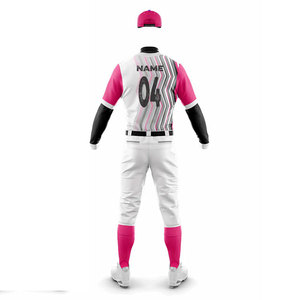 Maillot de baseball à bas prix, très demandé, avec numéros de joueur, rayures, sublimation, boutons et pantalon – Fabricant d'uniformes d'équipe - Product Image 6
