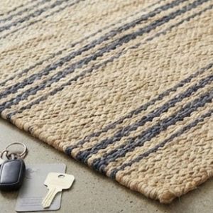 Hot Sale Indian Manufacturer Striped Jute Area <b>Rug</b> Rectangle Flat Weave Modern <b>Living</b> <b>Room</b> Use Beige Gray Tone - Product Image 6