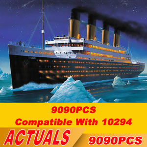 9090 pièces 10294 Modèle de bateau de croisière Titanic, grand navire à vapeur, briques de construction, jouets DIY pour enfants, garçons, cadeau pour amis - Product Image 2