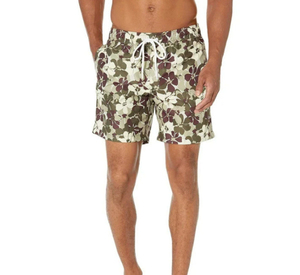 SELF INDUSTRIES Men's Front Drawstring Mid Knitted Canvas <b>Spandex</b>/Polyester 220g <b>Shorts</b> Lightweight Breathable Casual Summer - Product Image 2