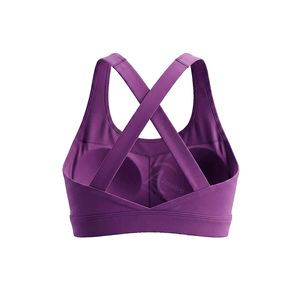 Ladies High Quality Fashion Plain Seamless Underwear Sports Bra Comfort Running Gym Workout Bra - Product Image 4