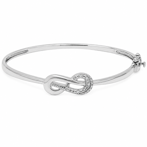 Bracelet manchette en argent sterling 925 pour femme avec diamant rond en moissanite et nœud papillon – Bijou romantique - Product Image 3