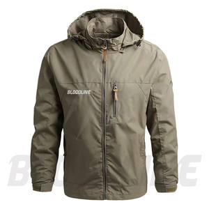 BLOODLINE INTERNATIONAL Men's Color Blocking <b>Waterproof</b> Breathable Windproof Eco-Friendly Quick Dry <b>Thin</b> Puffer <b>Jacket</b> Zipper - Product Image 5