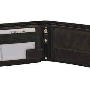 Cartera Bifold de Cuero Genuino para Hombre, Diseño Minimalista, Cierre Plegable, Uso Diario, Color Negro Vintage, Estilo Regalo, Hecha a Mano, Caja OEM - Product Image 6
