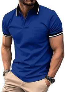 Men's Dark Green Short Sleeve Cotton Jersey Front Logo Casual Solid Color Breathable Knitted Regular Fit 180g - Product Image 2