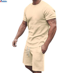 Ensemble de jogging court pour homme grande taille avec logo personnalisé, respirant, collection été, style vacances à la plage, confortable - Product Image 2