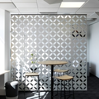Panel Acústico Decorativo de Fibra de Poliéster Colgante, Divisor de Espacios para Oficina, Absorbente de Sonido