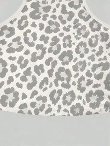 Ensemble deux pièces pour femme : Haut court à col montant imprimé animal et pantalon large taille haute à cordon de serrage - Product Image 5