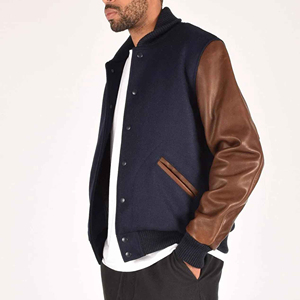 Wholesale Custom 2026 Street Wear Embroidery Letter Baseball Jacket Latest Winter Windbreaker Outdoor Warm Wool <b>Men</b> Jackets - Product Image 6